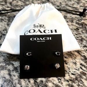 Coach bag and earring set brand new